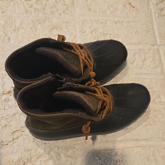 Sperry Black and Brown Duck Boots - Picture 4 of 12
